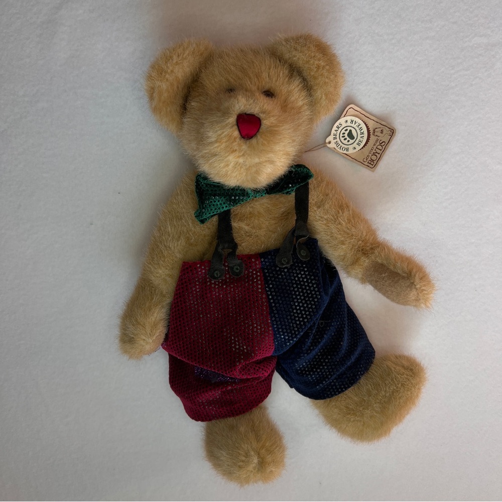 Vintage Boyds Bears Mr. McSnickers 14” Plush Teddy Bear T.J.’s Best Dressed Toy - Picture 3 of 8